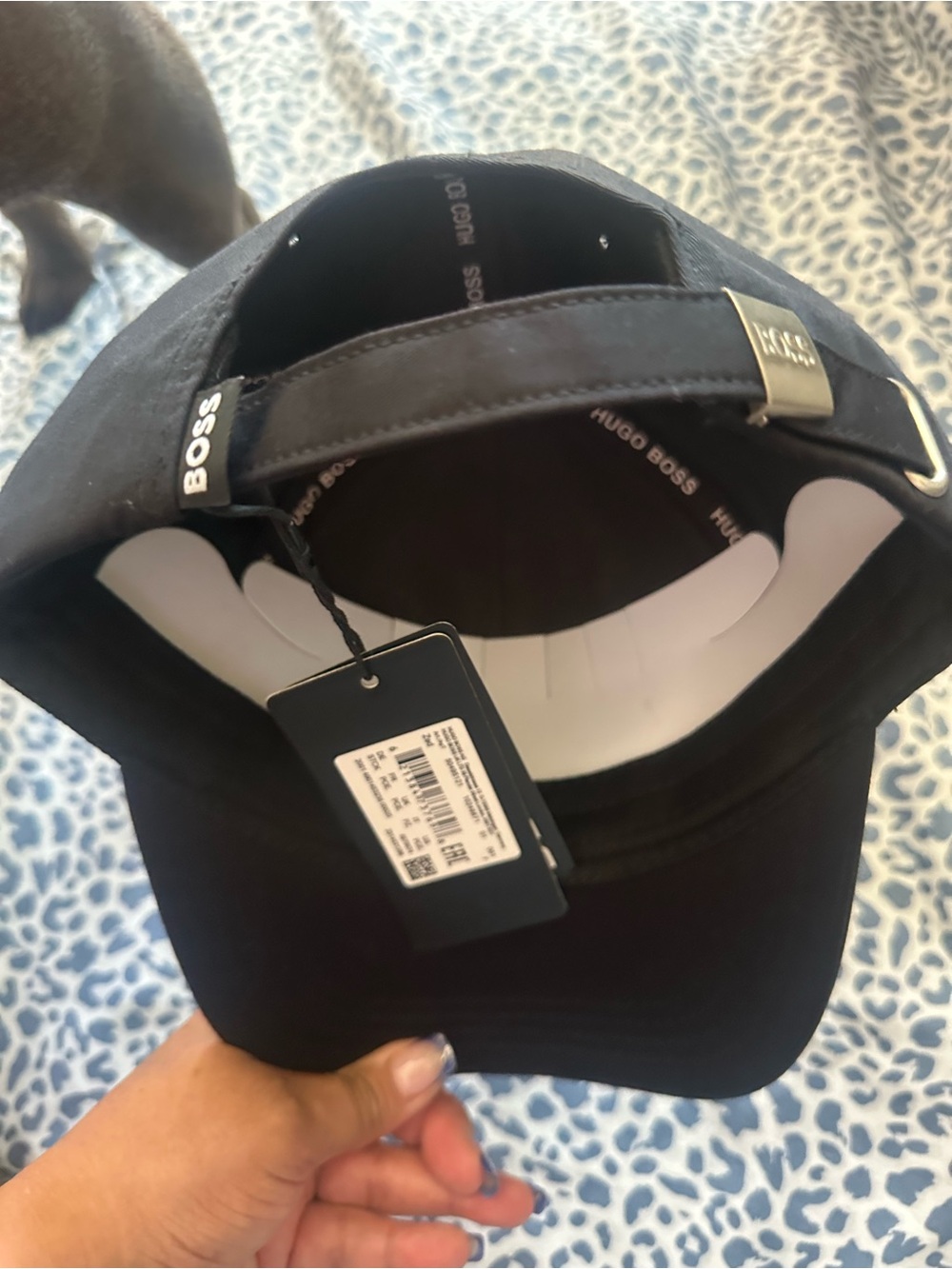 Hugo Boss Black Baseball Cap with Interior Logo Trim